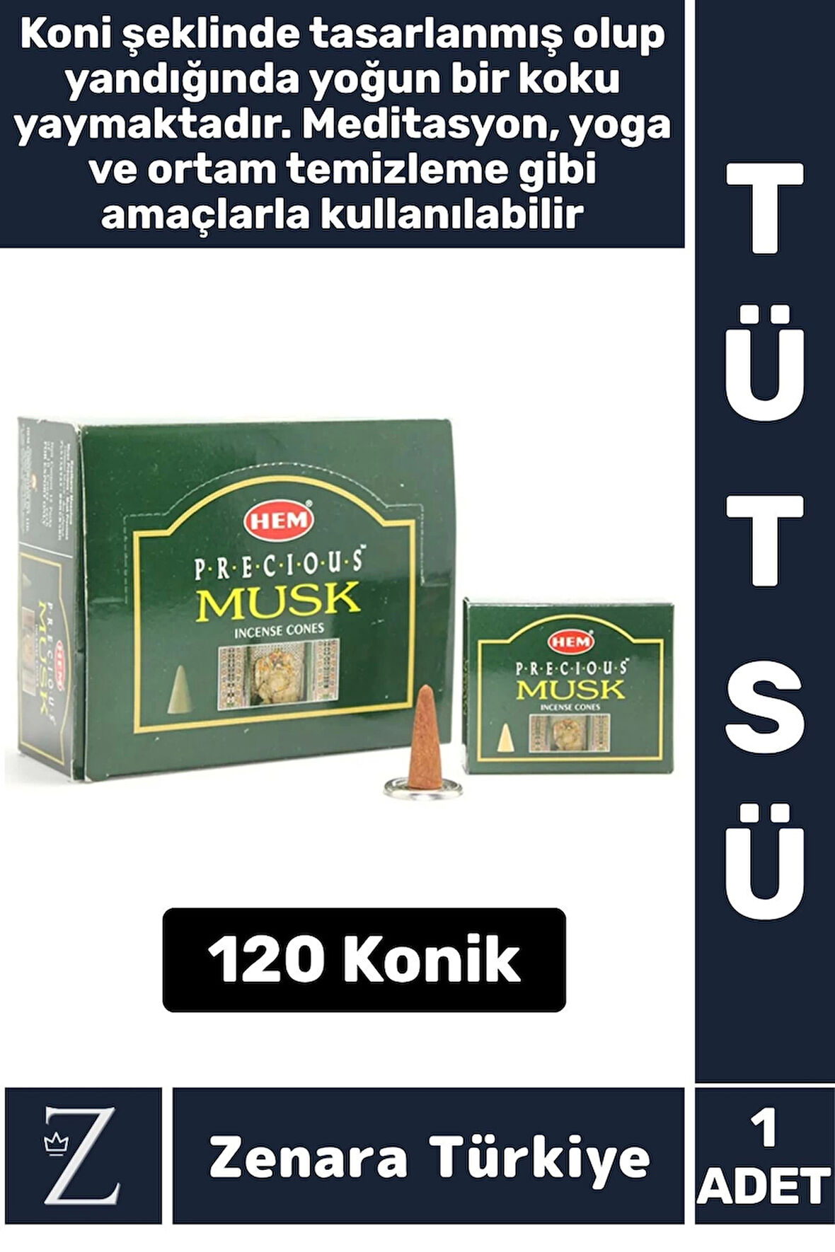 Rahatlama Arınma Dinginlik Meditasyon Yoga Chakra Pozitif Enerji Hoş Kokulu KONİK TÜTSÜ 120 Adet