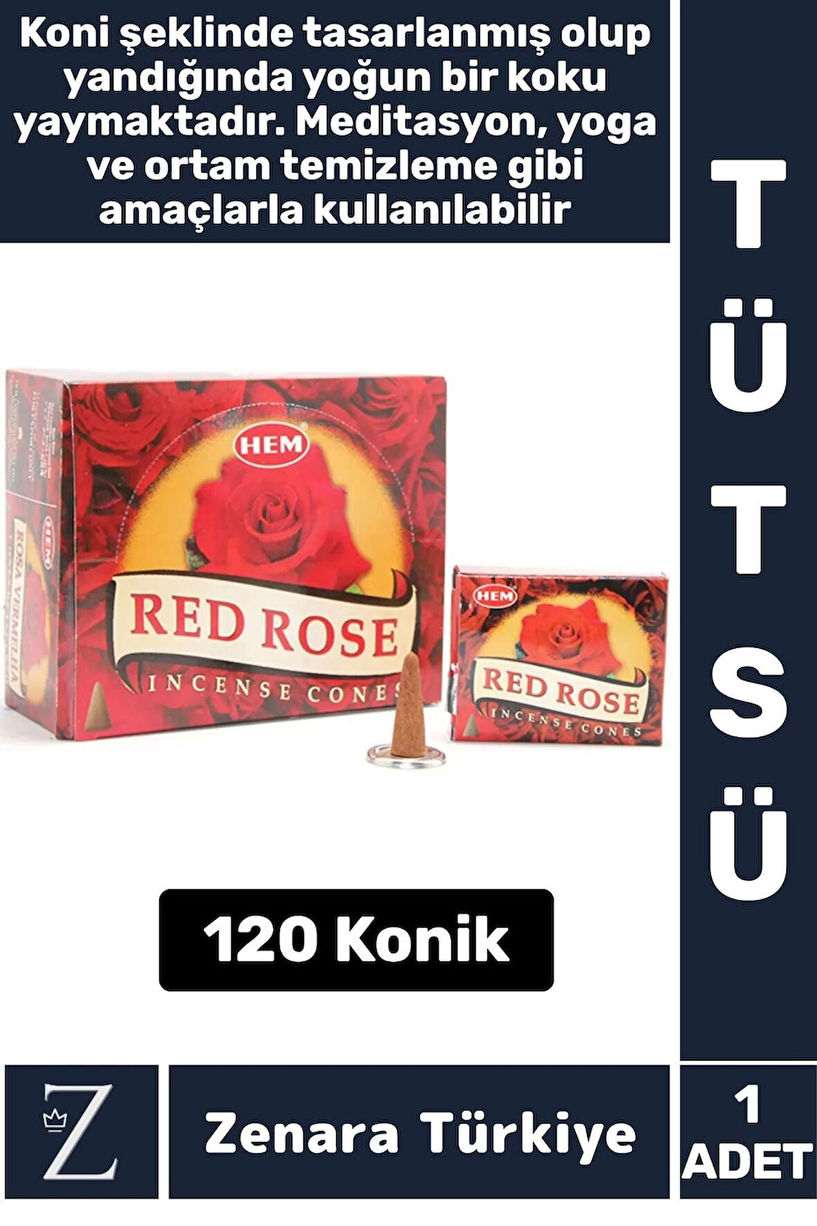 Rahatlama Arınma Dinginlik Meditasyon Yoga Chakra Pozitif Enerji Hoş Kokulu KONİK TÜTSÜ 120 Adet