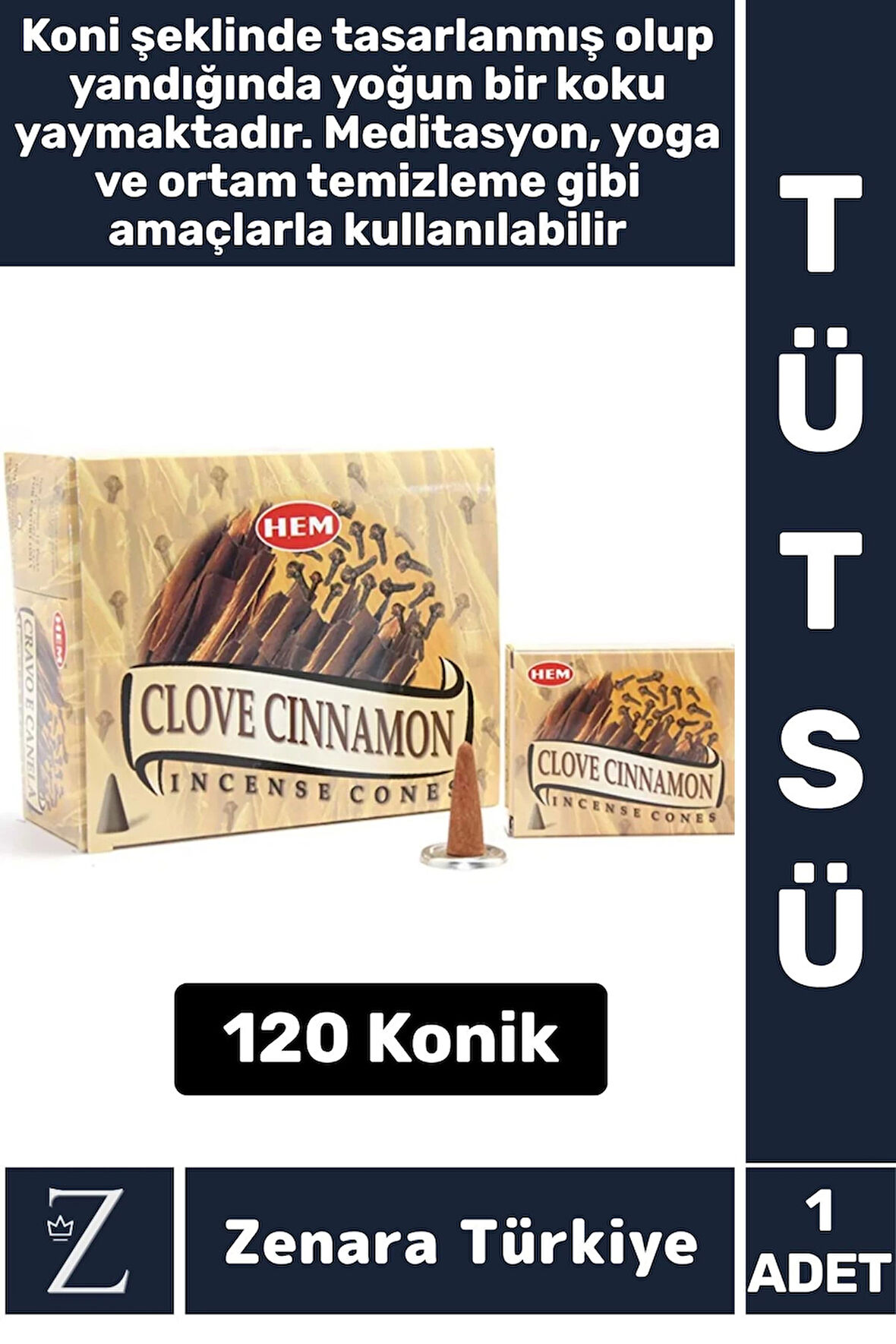 Rahatlama Arınma Dinginlik Meditasyon Yoga Chakra Pozitif Enerji Hoş Kokulu KONİK TÜTSÜ 120 Adet