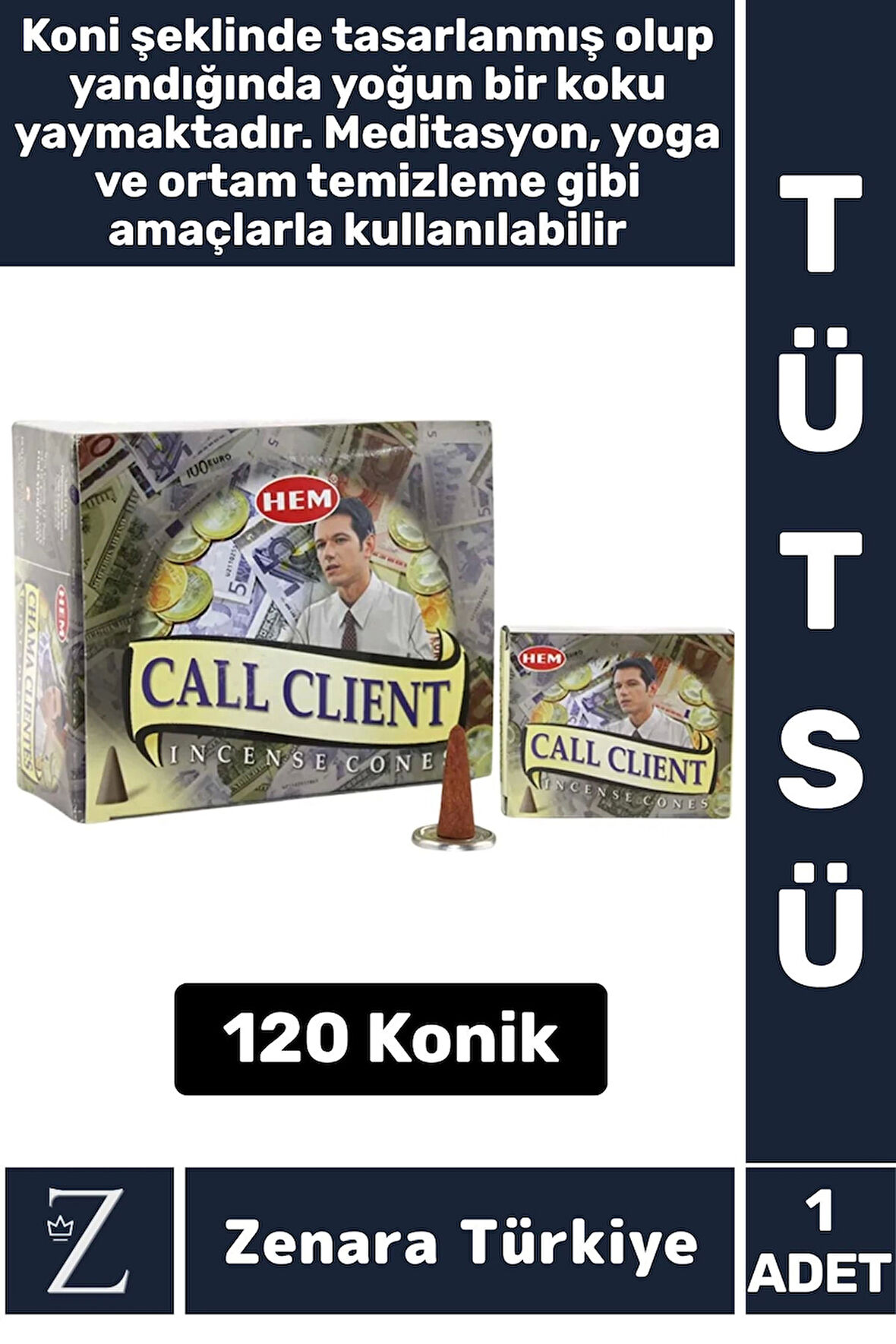 Rahatlama Arınma Dinginlik Meditasyon Yoga Chakra Pozitif Enerji Hoş Kokulu KONİK TÜTSÜ 120 Adet