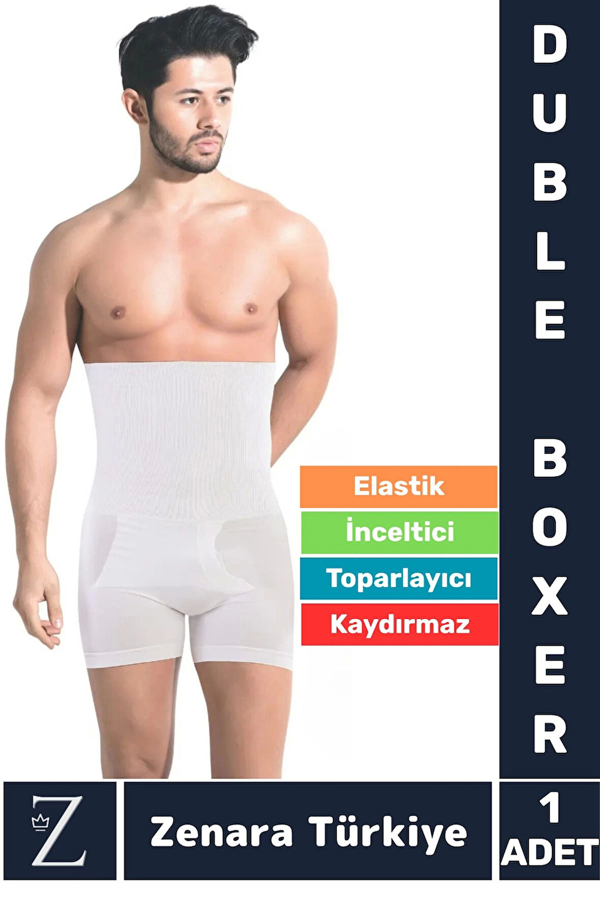 Gündelik Kaymaz Göbek Kalça Toparlayan Sıkılaştıran Bel Düzleştiren İncelten Erkek Duble Boxer Korse