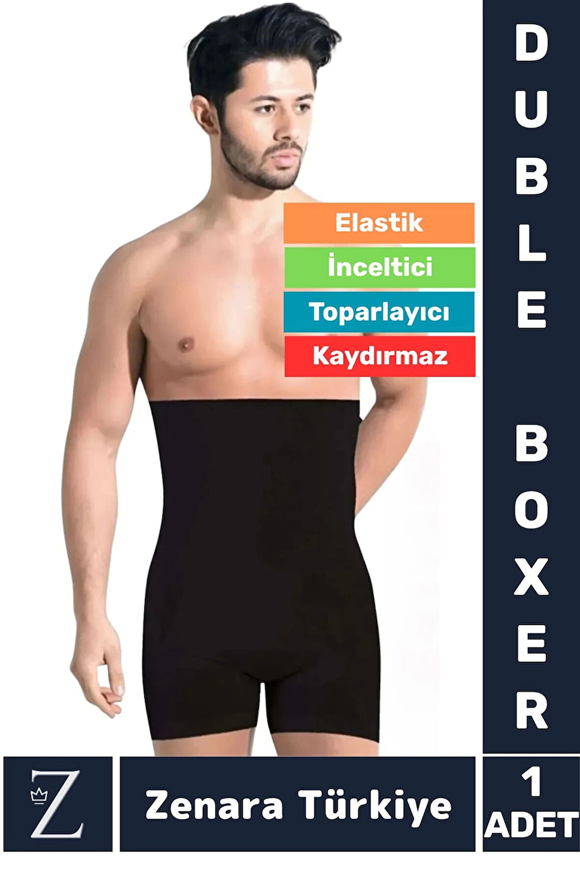 Gündelik Kaymaz Göbek Kalça Toparlayan Sıkılaştıran Bel Düzleştiren İncelten Erkek Duble Boxer Korse