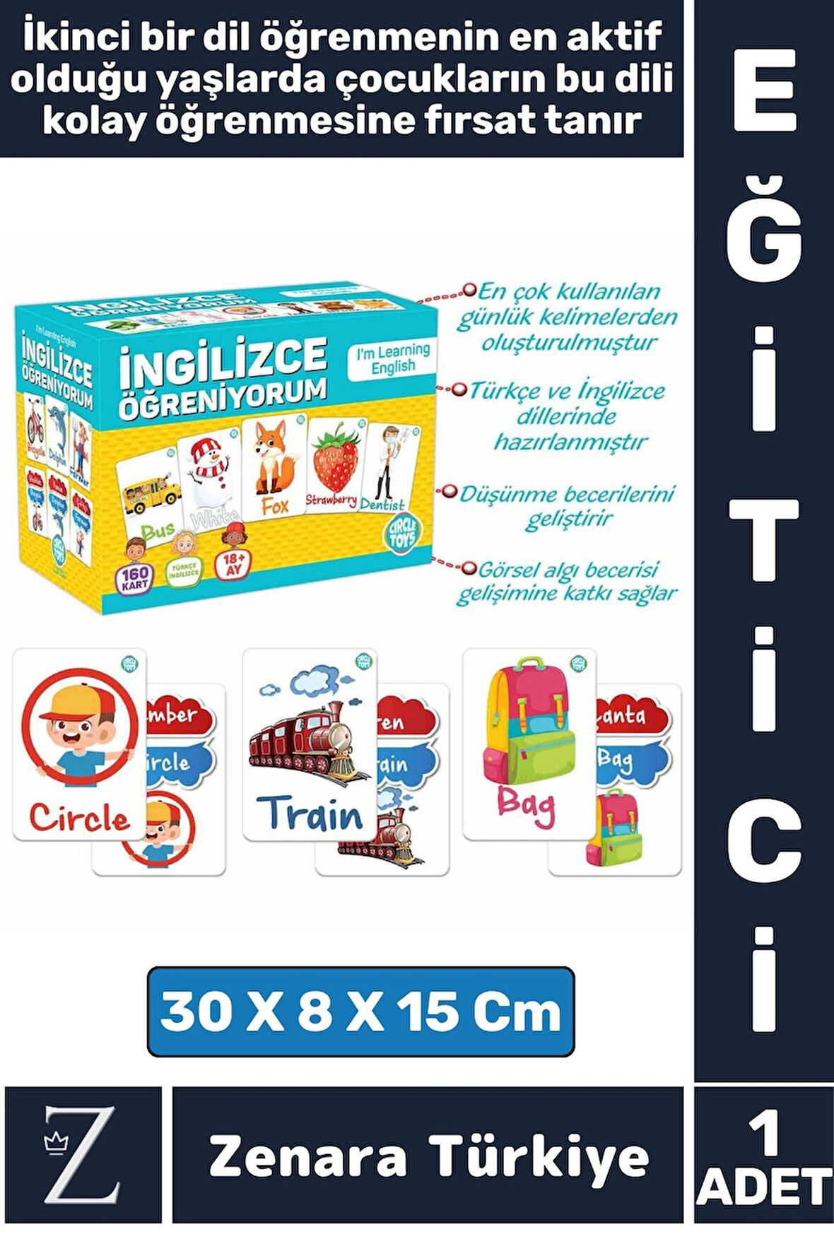 Çocuk Eğitici İngilizce Öğrenimi Ön Hazırlık Dil Gelişimi Konuşma Eğlenceli İNGİLİZCE ÖĞRNİYORUM