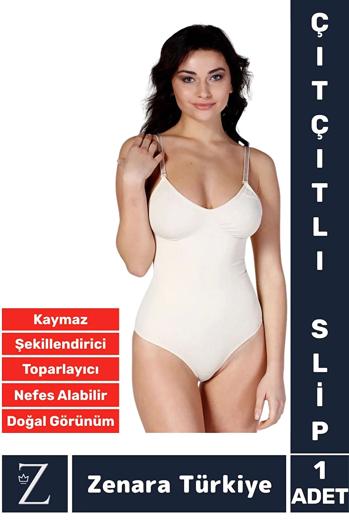 İz İç Göstermez Kaymaz Vücut Şekillendiren Sıkılaştıran Toparlayan Çıtçıtlı Slip Body Korse