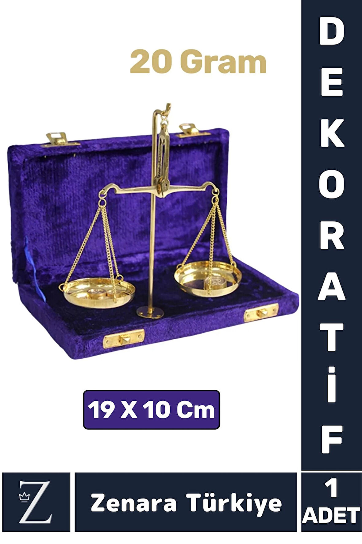 Premium Dekoratif Koleksiyon Erkek Arkadaş Sevgililer Günü Hediye Çok Şık Kutulu PİRİNÇ TERAZİ 20 Gr