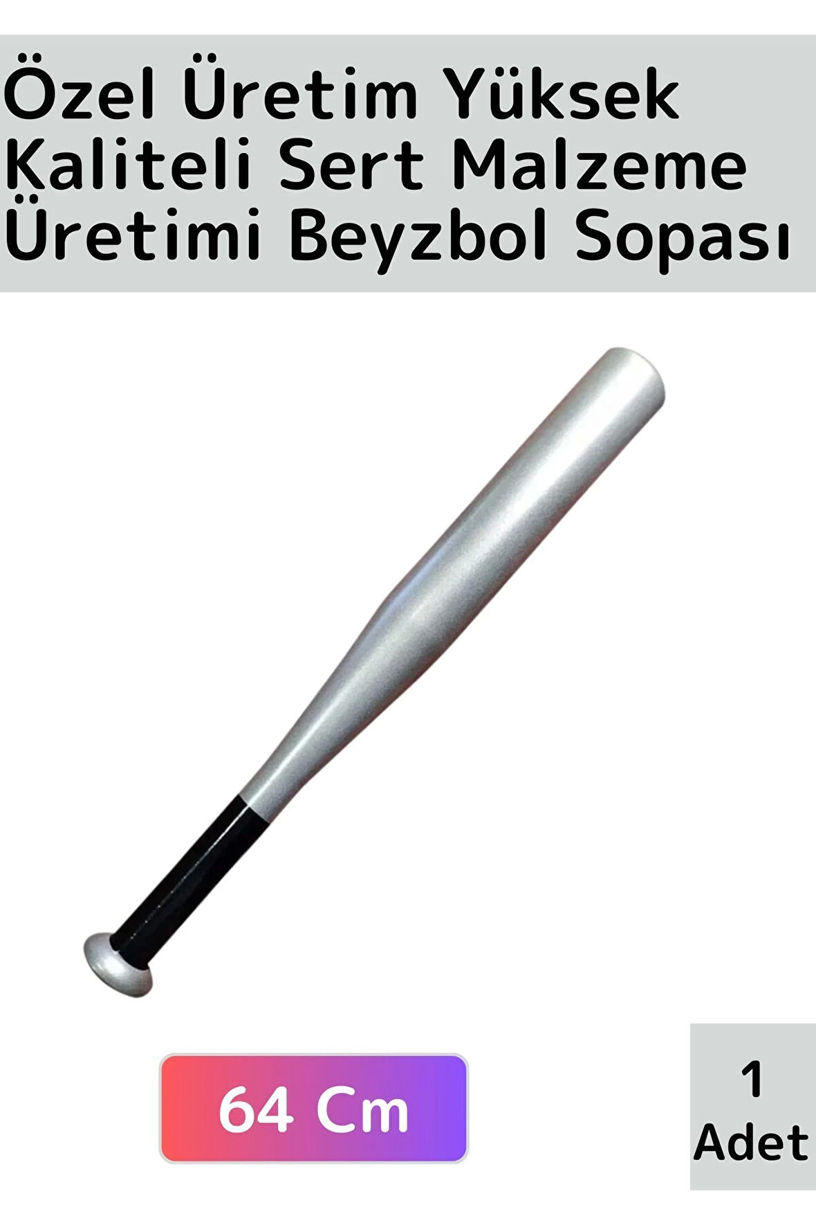 Özel Üretim Yüksek Kaliteli Kırılmaz Hassas Kavrama Kabiliyeti Metal Baseboll Beyzbol Sopası 64 Cm