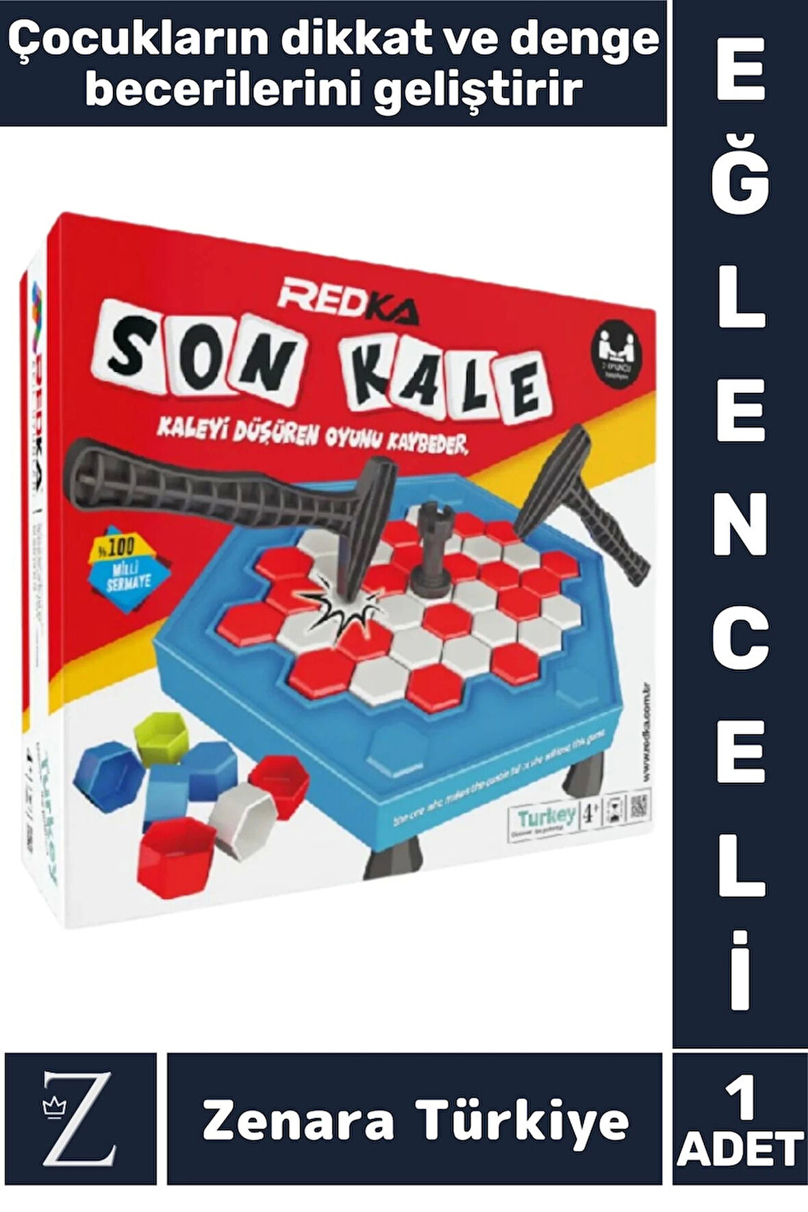 Çocuk Eğitici El Göz Koordinasyon Stratejik Beceri Dikkat Geliştiren Eğlenceli Oyun SON KALE