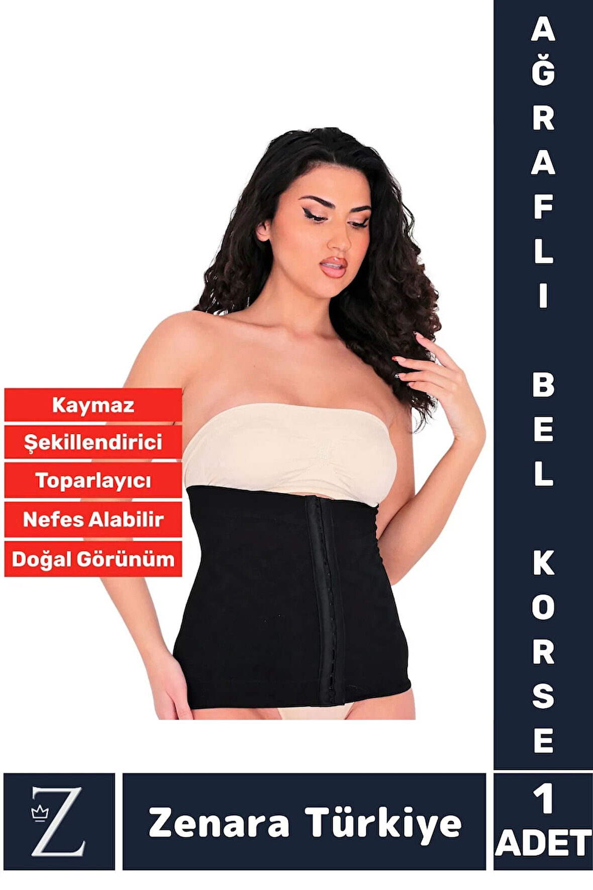 Özel Üretim İz İç Göstermez Vücut Şekillendiren Toparlayan Beden Küçülten Ağraflı Bel Korsesi