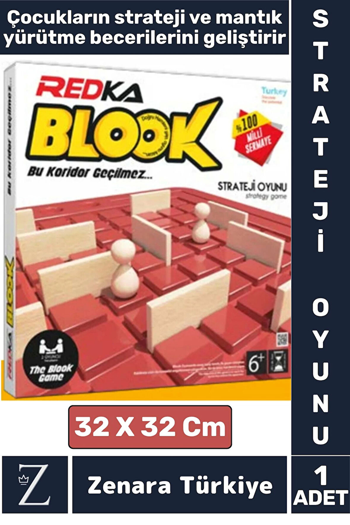 Eğitici Görsel Algı Strateji Zeka Gelişimi Analitik Düşünme Odaklanma Çocuk Eğlenceli Oyun BLOOK