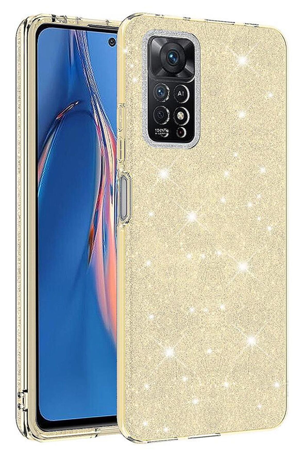 Xiaomi Redmi Note 12 Pro 4G Kılıf Simli Renkli Silikon 