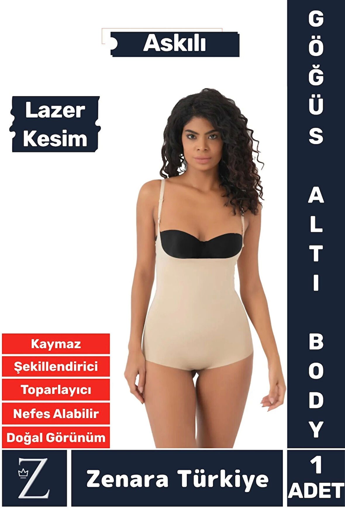 İç Göstermez Kaymaz Sıkılaştıran Şekillendiren Toparlayan LAZER KESİM Askılı Gögüs Altı Body Korse