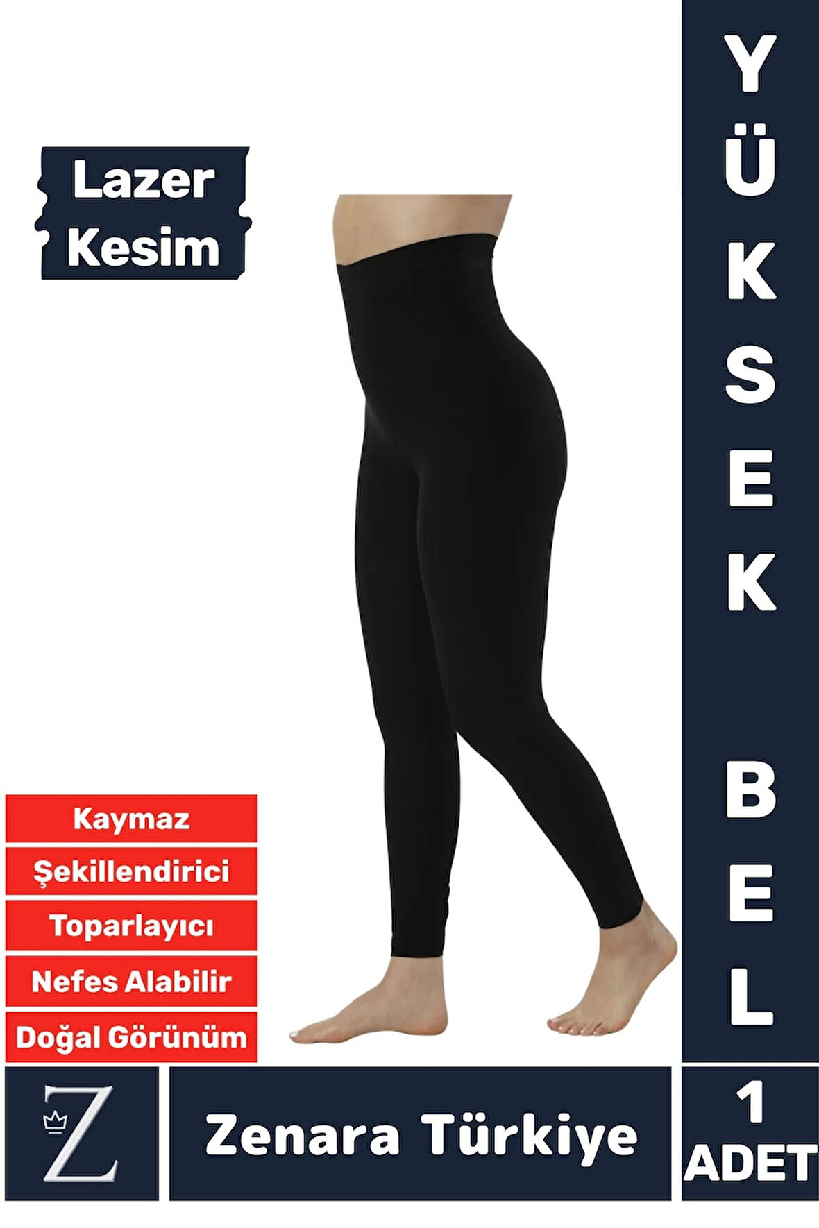 Günlük İç Göstermez Kaymaz Vücut Sıkılaştıran İncelten Toparlayan LAZER KESİM Yüksek Bel Tayt Korse