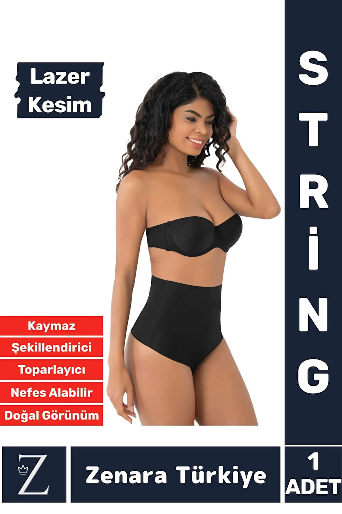 Gündelik İz İç Göstermez Kaymaz Vücut Sıkılaştıran İncelten Toparlayan LAZER KESİM String Korse