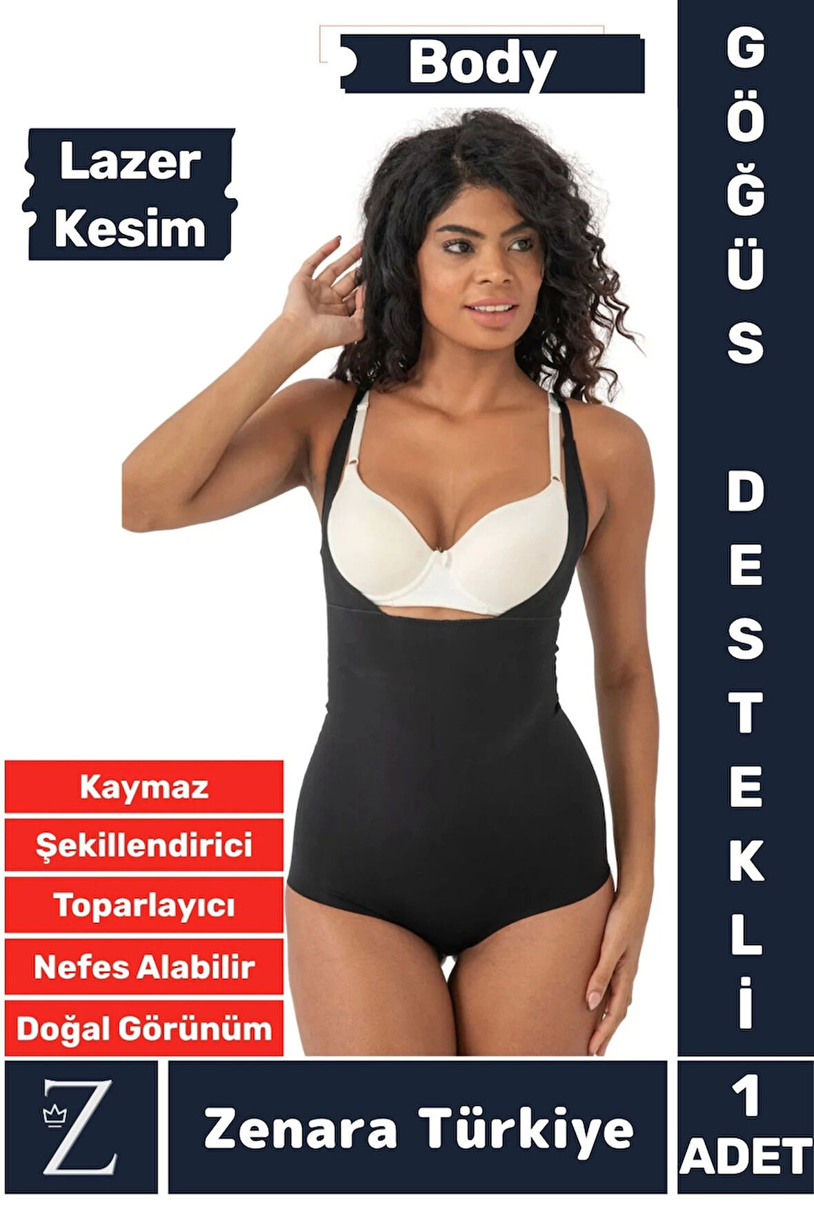 İz İç Göstermez Kaymaz Vücut Sıkılaştıran İncelten Toparlayan LAZER KESİM Gögüs Destekli Body Korse