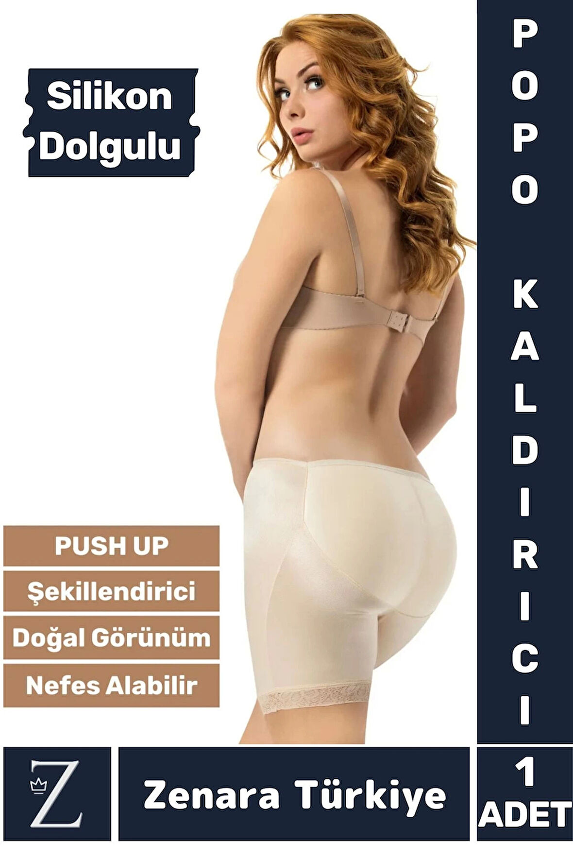 Kaymaz İz İç Göstermez PUSH UP Popo Kaldırıcı Şekillendiren Silikon Dolgulu Destekli Şort Korse