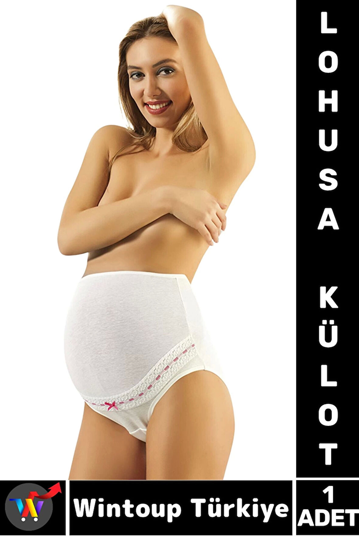 Özel Üretim Yüksek Kaliteli Konforlu Karın Toparlayıcı Hamile Giyim %100 Penye LOHUSA KÜLOT