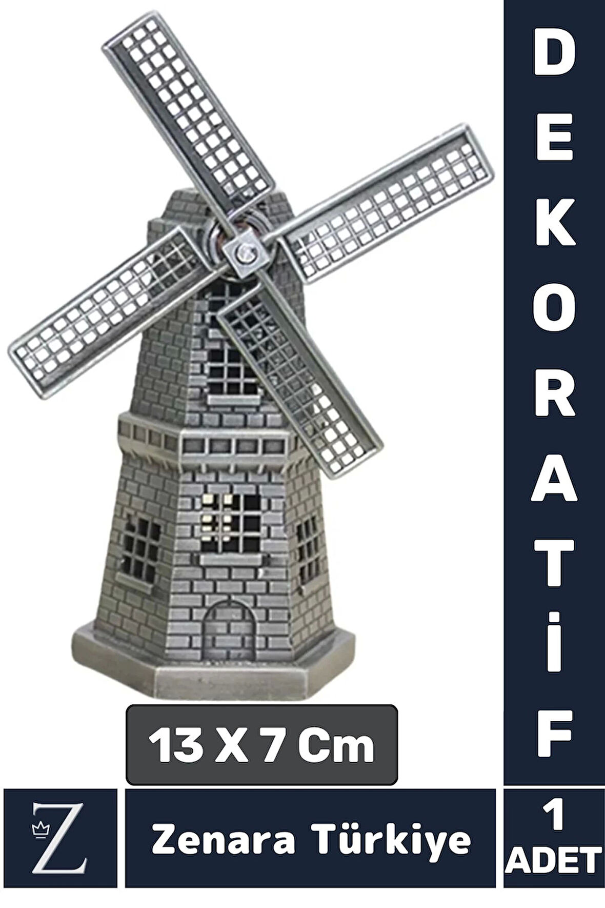 Premium Yüksek Kaliteli Dayanıklı Dekoratif Koleksiyon Moda Ev Ofis Hediyelik Çok Şık YEL DEĞİRMENİ