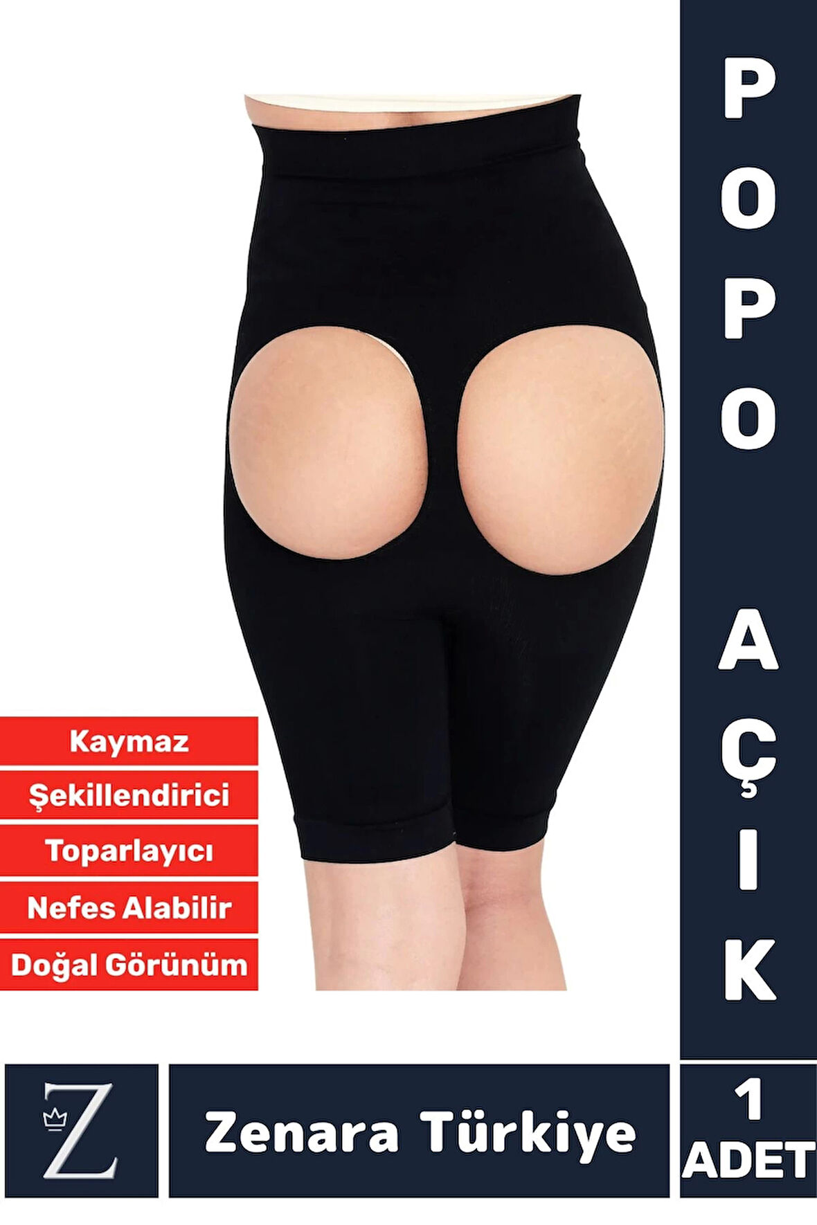 Özel Üretim Gündelik İç Göstermez Kaymaz Vücut Şekillendiren Sıkılaştıran Toparlayan Popo Açık Korse