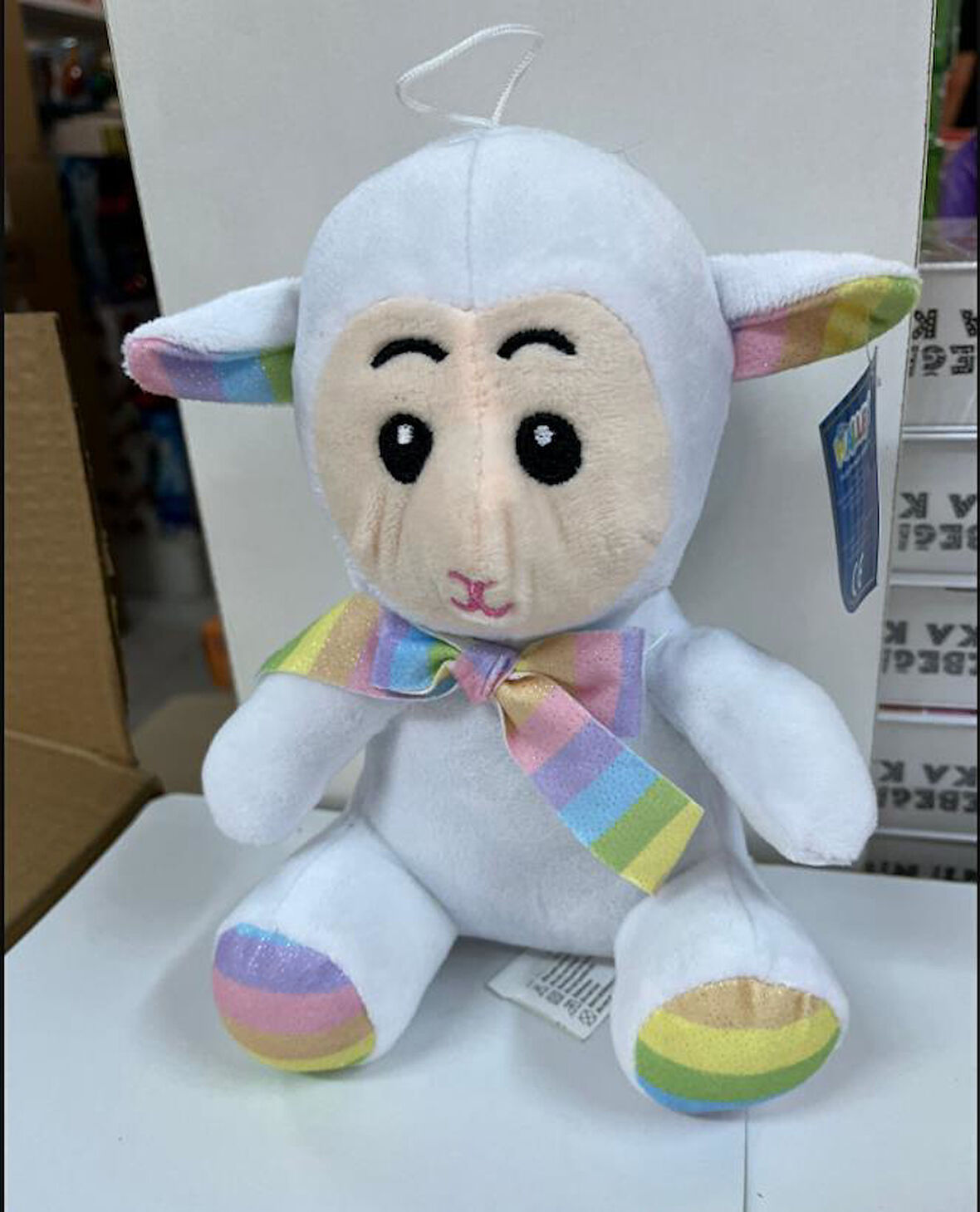 Oyuncak Peluş Sevimli Uyku Arkadaşı Kuzu 20 cm