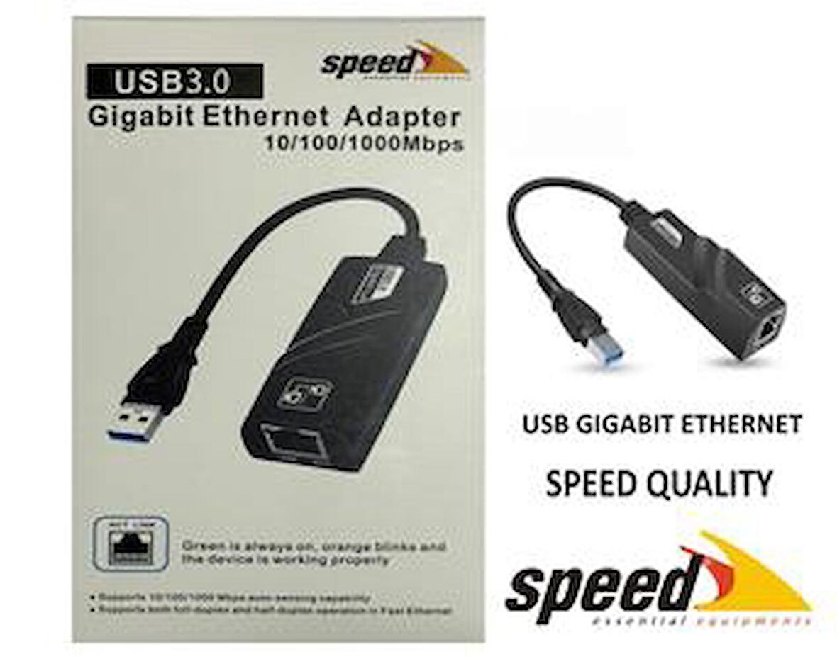 Speed UE050 10-100-1000 USB 2.0-3.0 Gigabit Ethernet Çevirici