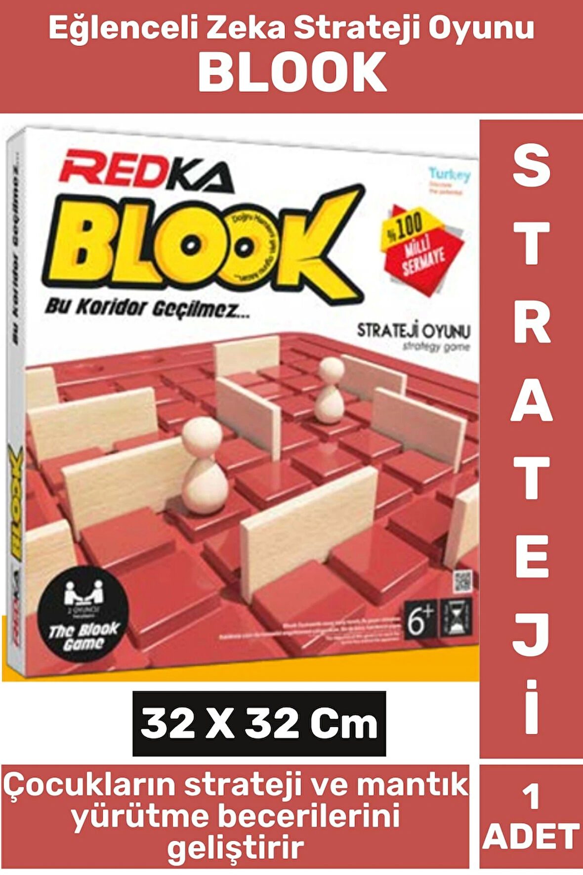 Eğitici Görsel Algı Strateji Zeka Gelişimi Analitik Düşünme Odaklanma Eğlenceli Oyun BLOOK