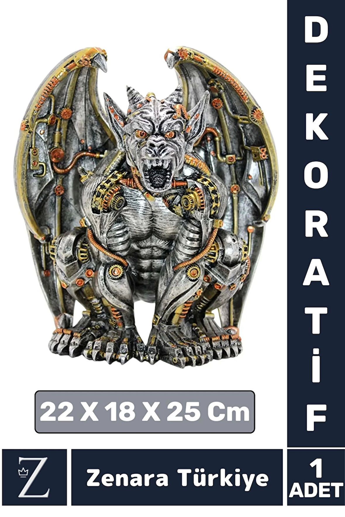 Premium Yüksek Kalite Çok Şık Dekoratif Hediyelik Özel Gün Biblo Koleksiyon POLYESTER STEAMPUNK