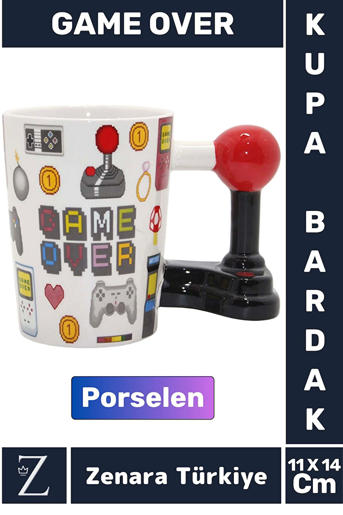 Premium Yüksek Kaliteli Porselen Çocuk Yetişkin Eğlenceli Dekoratif Hediyelik Özel Model Kupa Bardak