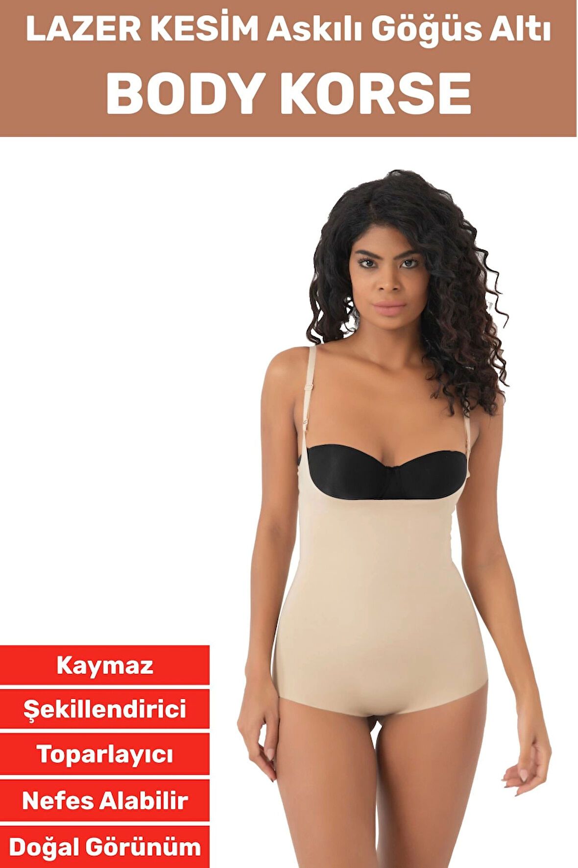 İz İç Göstermez Kaymaz Sıkılaştırıcı Toparlayıcı Şekillendirici LAZER KESİM Gögüs Altı Body Korse