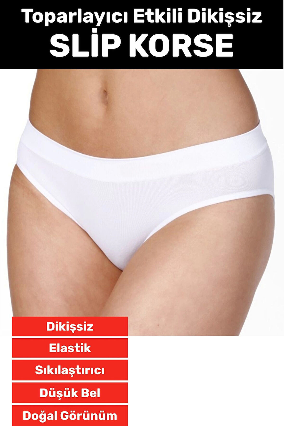 Özel Üretim İz Göstermez Düşük Bel Sıkılaştırıcı İnceltici Vücut Toparlayıcı Dikişsiz Slip Korse