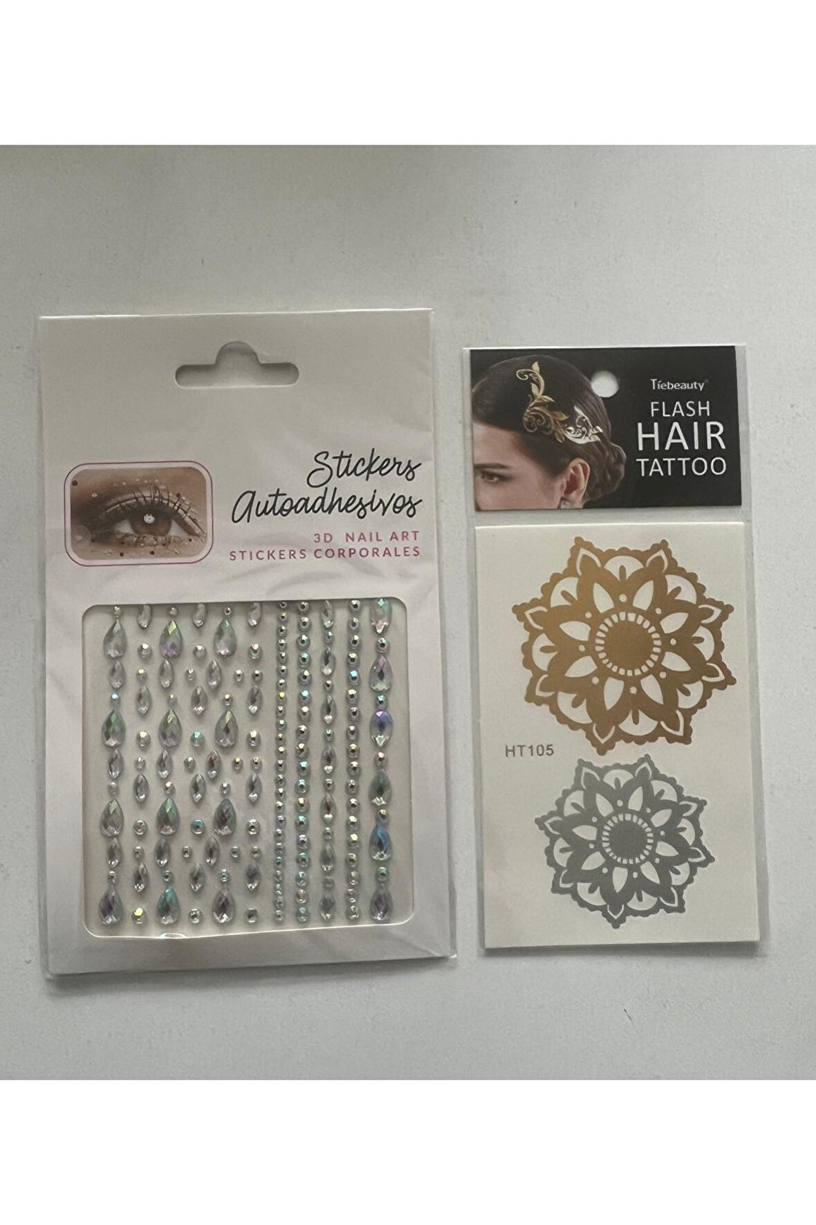 Face Gems Yapışkanlı Yüz Taşı ve Saç Dövmesi Aksesuar Seti 
