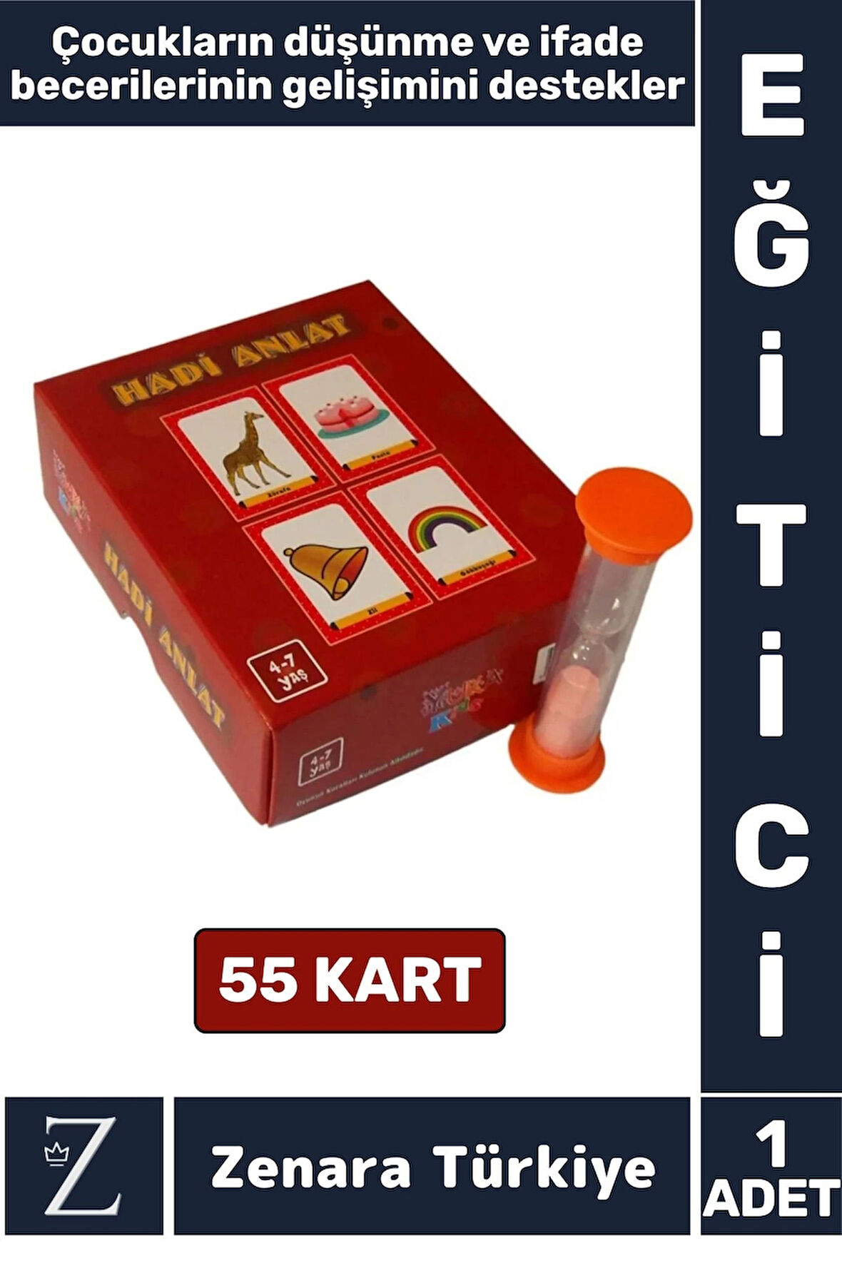 Eğitici Düşünme İfade Becerisi Hayal Gücü Mantık Geliştirici Çocuk Eğlenceli Oyun HADİ ANLAT