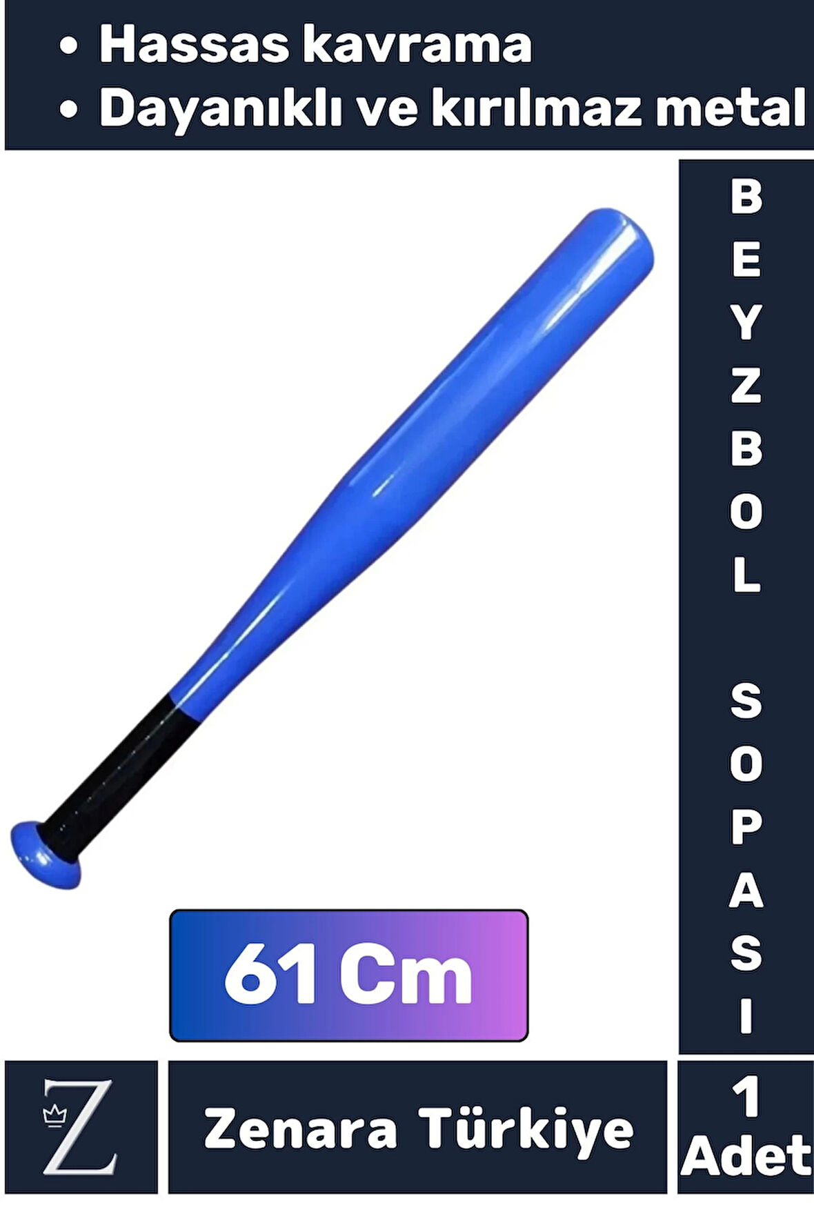 Premium Yüksek Kaliteli Kırılmaz Hassas Kavrama Kabiliyeti Metal Baseboll Beyzbol Sopası 61 Cm