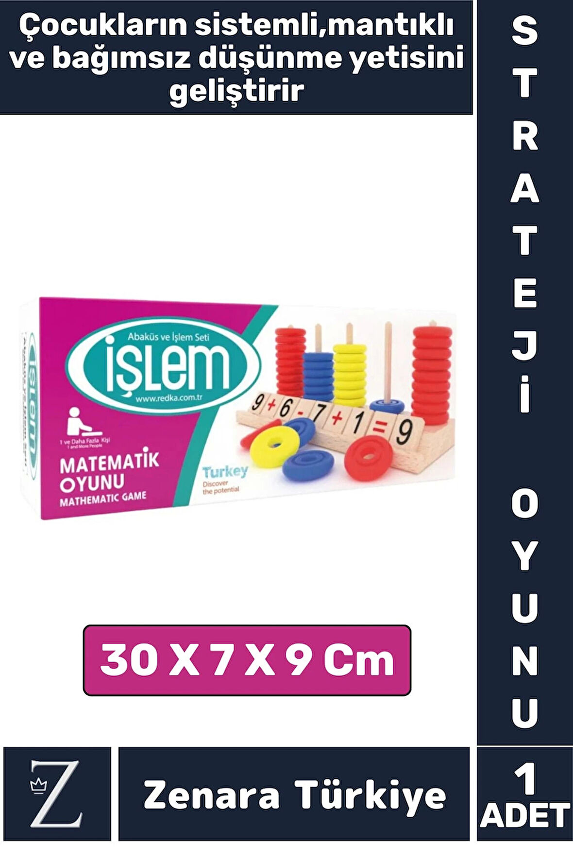 Eğitici Matematik Öğrenim Mantıklı Düşünme Motor Kasları Geliştirici Eğlenceli MATEMATİK İŞLEM OYUNU
