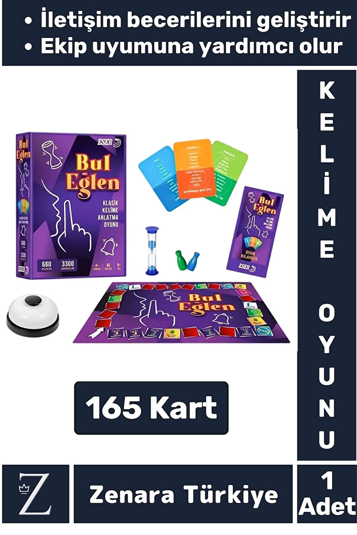 Premium Eğlenceli Kelime Bilgisi Ekip Uyumu İletişim Becerisi Gelişimi Arkadaş Grup Oyunu BUL EĞLEN