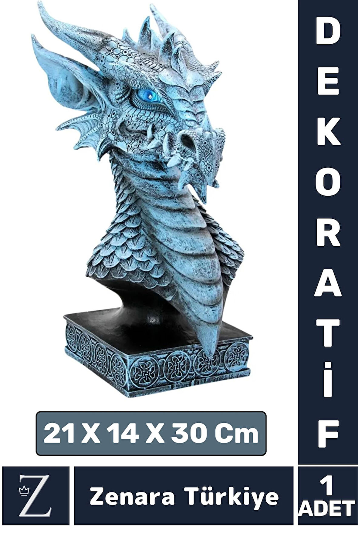 Premium Yüksek Kaliteli Çok Şık Dekoratif Hediyelik Özel Gün Biblo Koleksiyon POLYESTER DRAGON Model