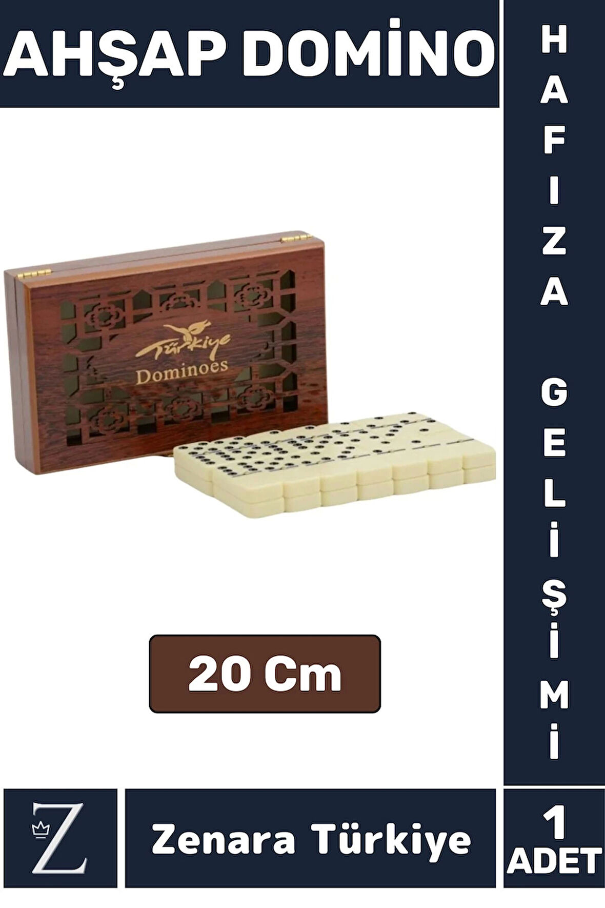 Premium Eğitici Eğlenceli Hafıza Gelişimi Aile Arkadaş Grup Dayanıklı Ahşap Kutulu DOMİNO OYUNU