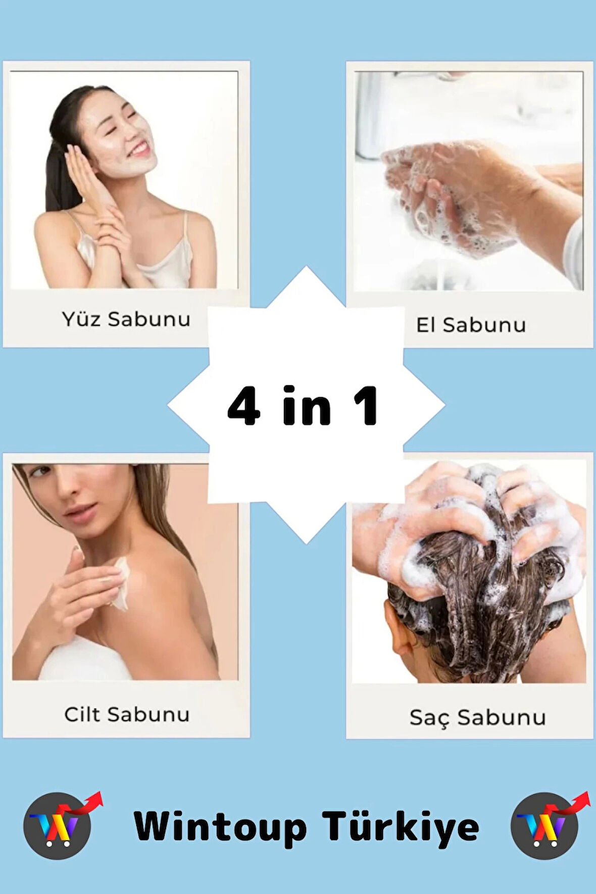 Özel Üretim Doğal Güzel Kokulu İzi Oluşumu Önleyici Organik Mavi Anemon Sabunu 2 Adet