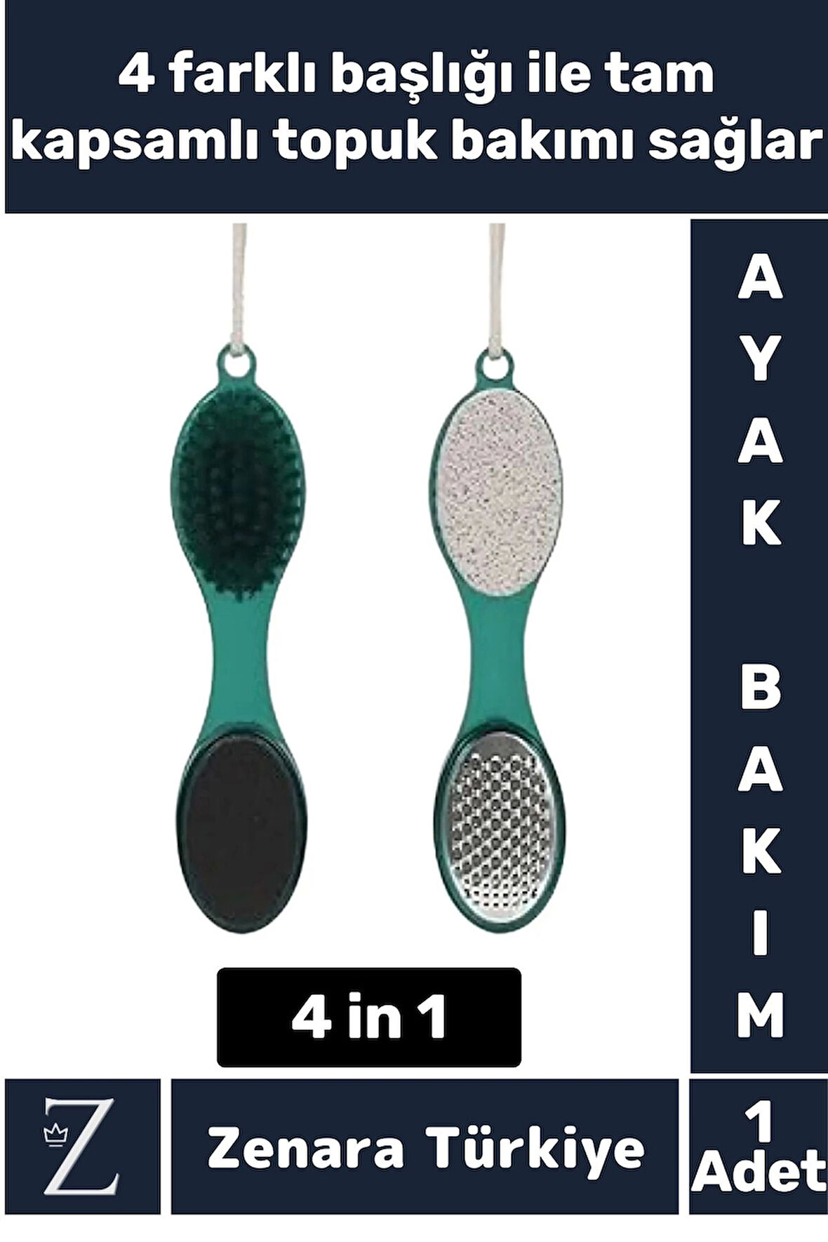 Premium Ayak Topuk Bakım Törpüsü Güzellik 4 in 1 Multifonksiyonel Ayak Topuk Bakım Aleti