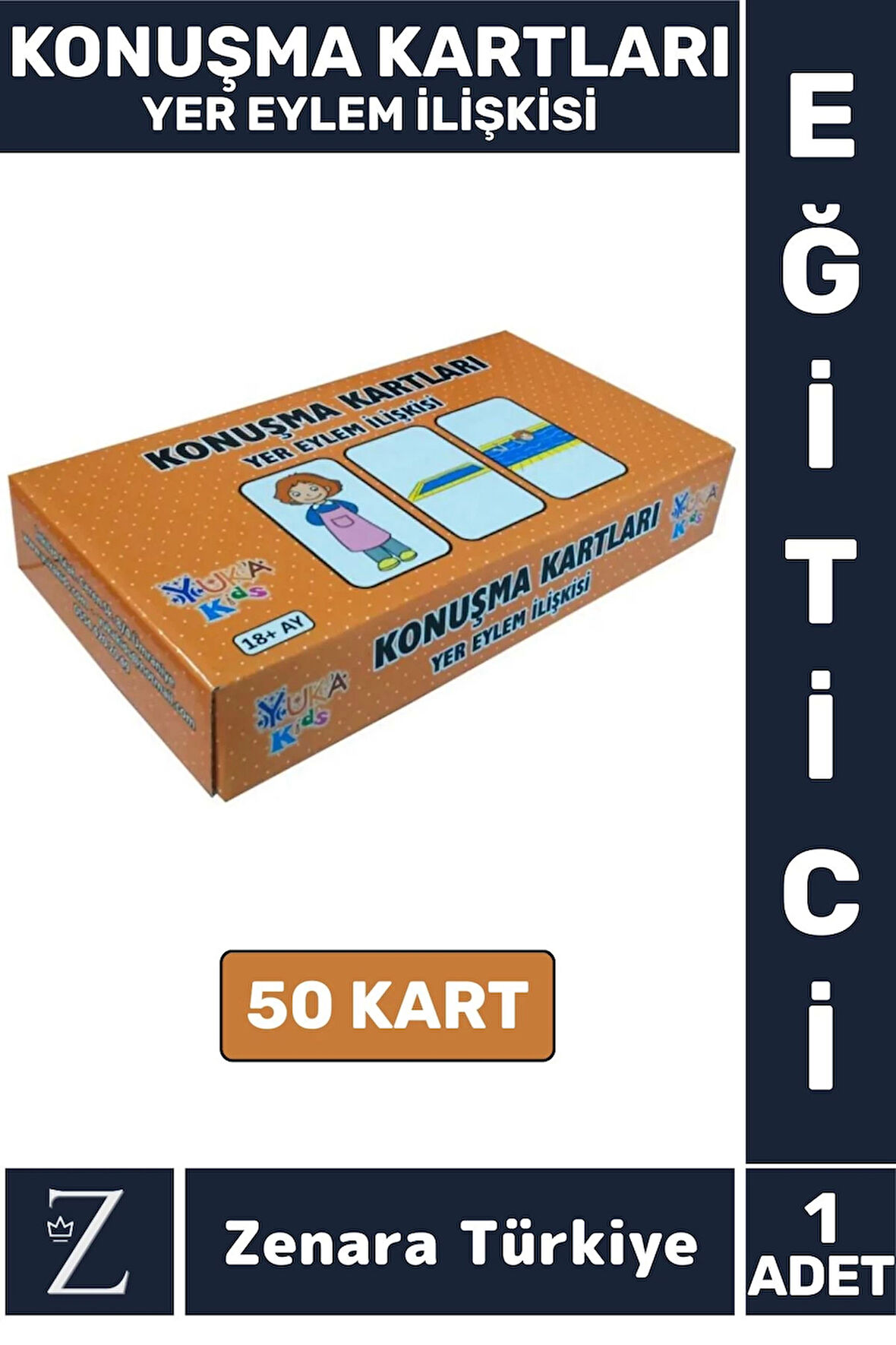 Eğitici Görsel Algı Dikkat İletişim Dil Bilgisi Geliştiren Çocuk KONUŞMA KARTLARI YER EYLEM İLİŞKİSİ