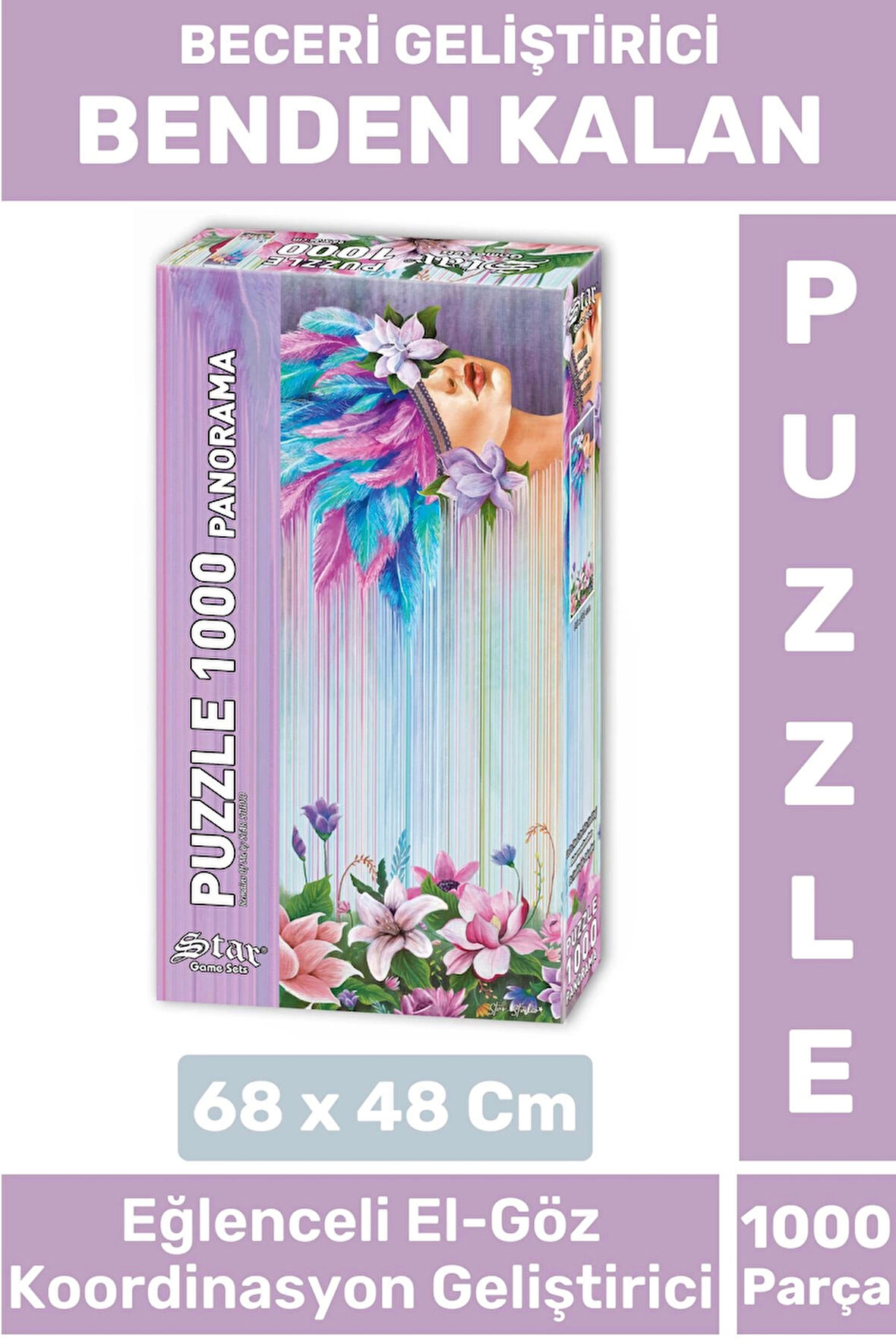 Eğlenceli El Göz Koordinasyon Beceri Görsel Algı Geliştirici Çocuk 1000 Parça PUZZLE BENDEN KALAN