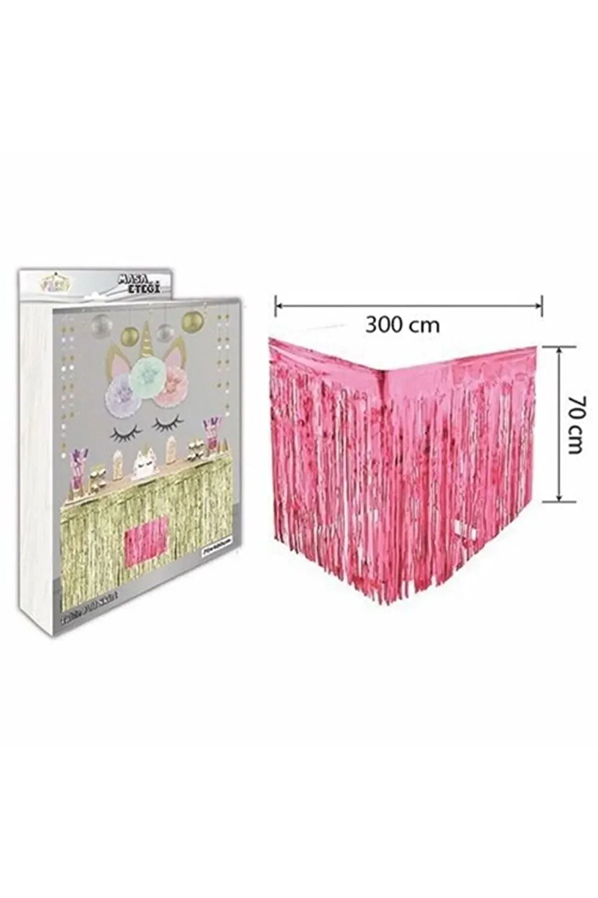 Lüks Masa Eteği Fuşya 70*300 Cm M143