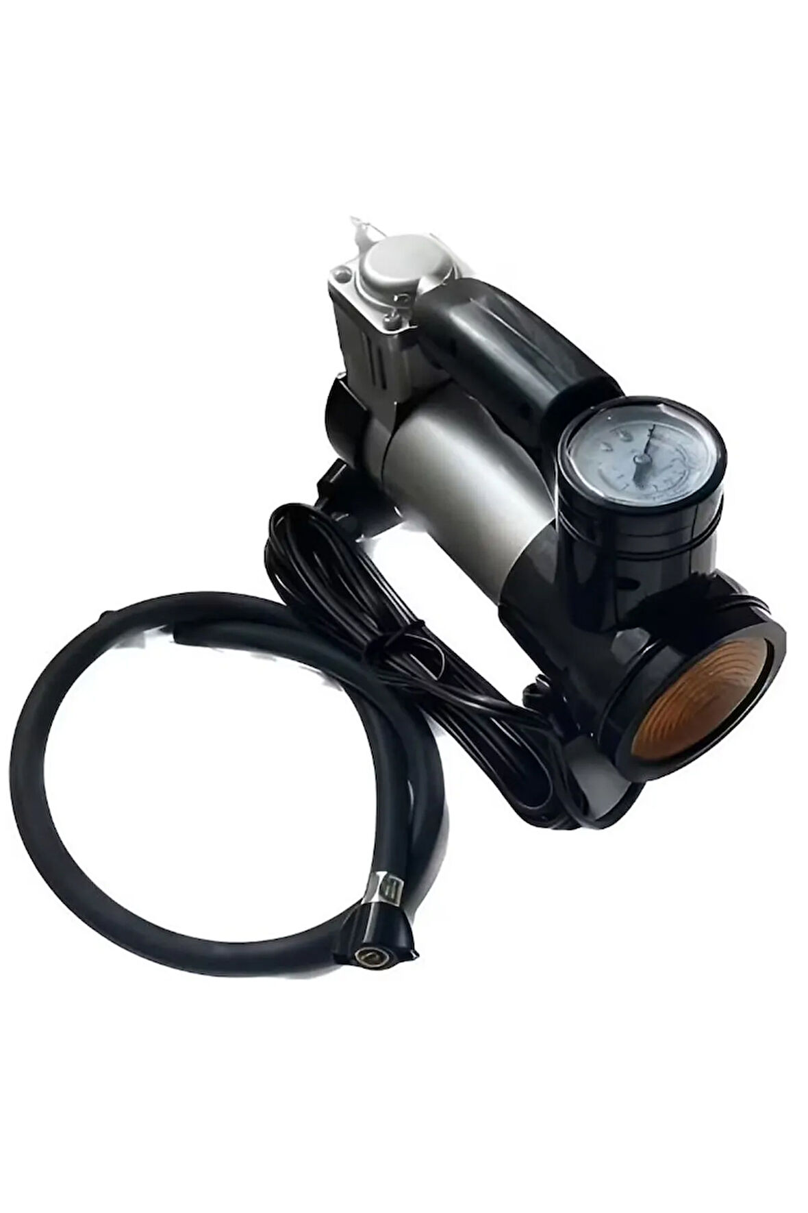 Araç Lastik Şişirme Ve Aydınlatmalı Gri Metal Gövde Kompresör 12 V 150 PSI 1. Kalite