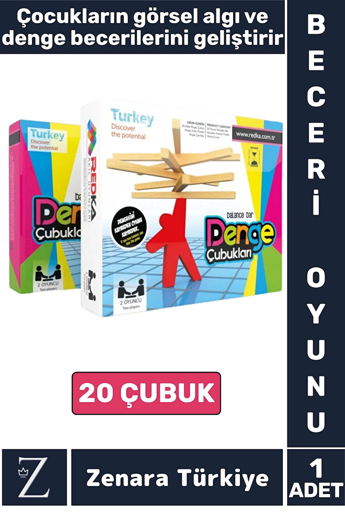 Eğitici El Göz Koordinasyonu Denge Görsel Algı Geliştirici Eğlenceli Çocuk Oyun DENGE ÇUBUKLARI