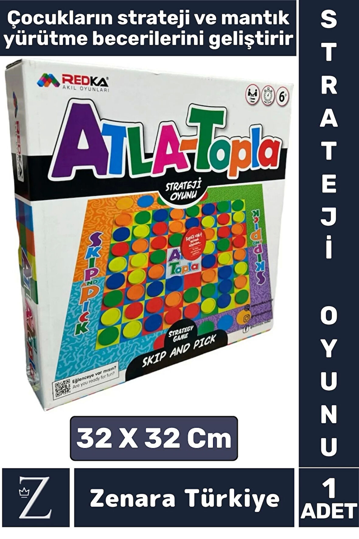 Eğitici Görsel Algı Strateji Zeka Gelişim Analitik Düşünme Odaklanma Eğlenceli Çocuk Oyun ATLA TOPLA
