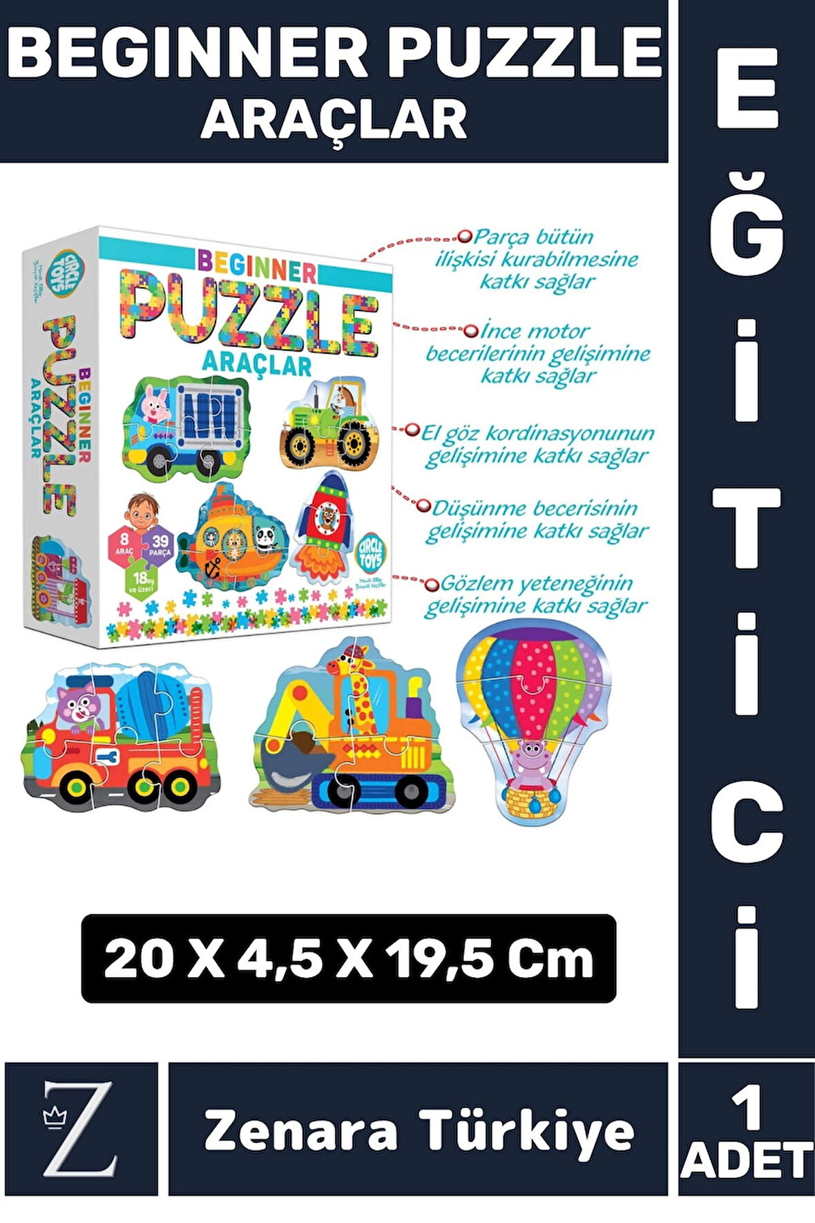 Eğitici Çocuk El Göz Koordinasyonu Araçları Tanıma Zeka Gelişimi Eğlenceli Beginner Puzzle ARAÇLAR