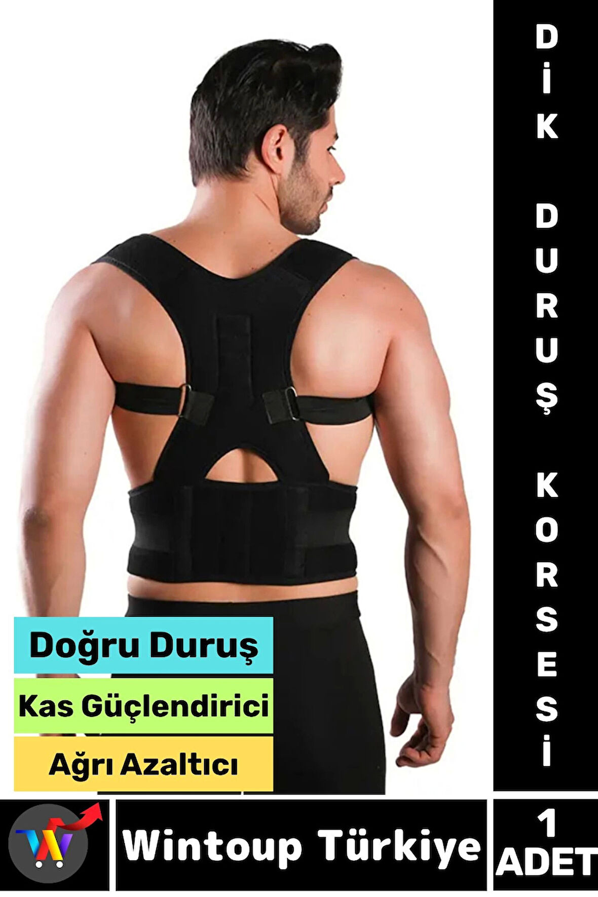 Omurga Sırt Kas Güçlendiren Duruş Bozukluğu Düzelten Boyun Omuz Rahat Doğru Duruş Dik Duruş Korsesi
