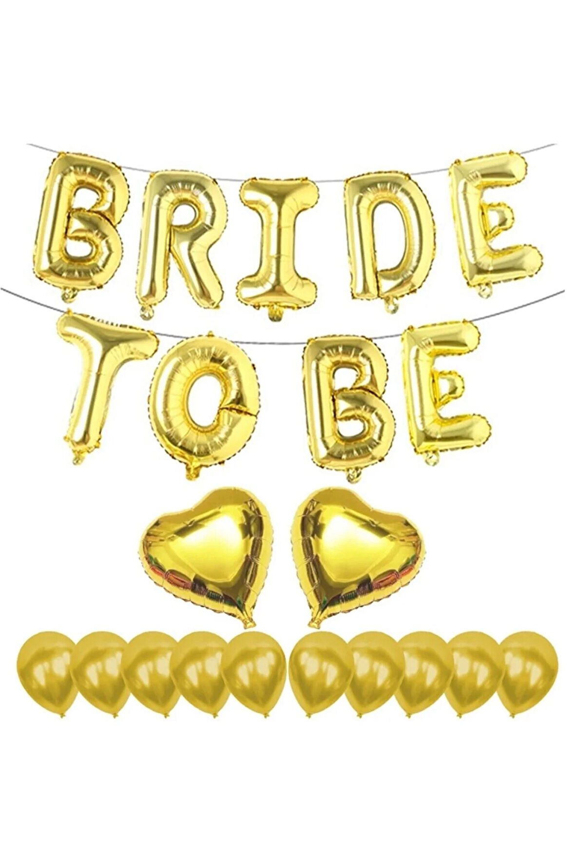 Bride To Be Folyo Balon Altın Bekarlığa Veda Balon Seti M48