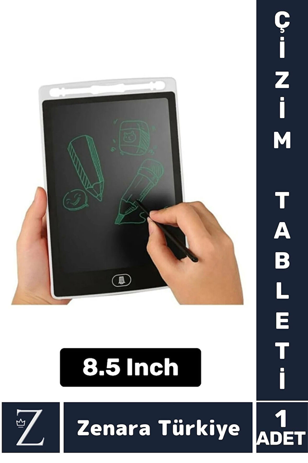 Premium Dijital Silgili Kalemli Çocuk Eğitim Tableti Grafik Ders Not Ödev Resim LCD Writing Tablet