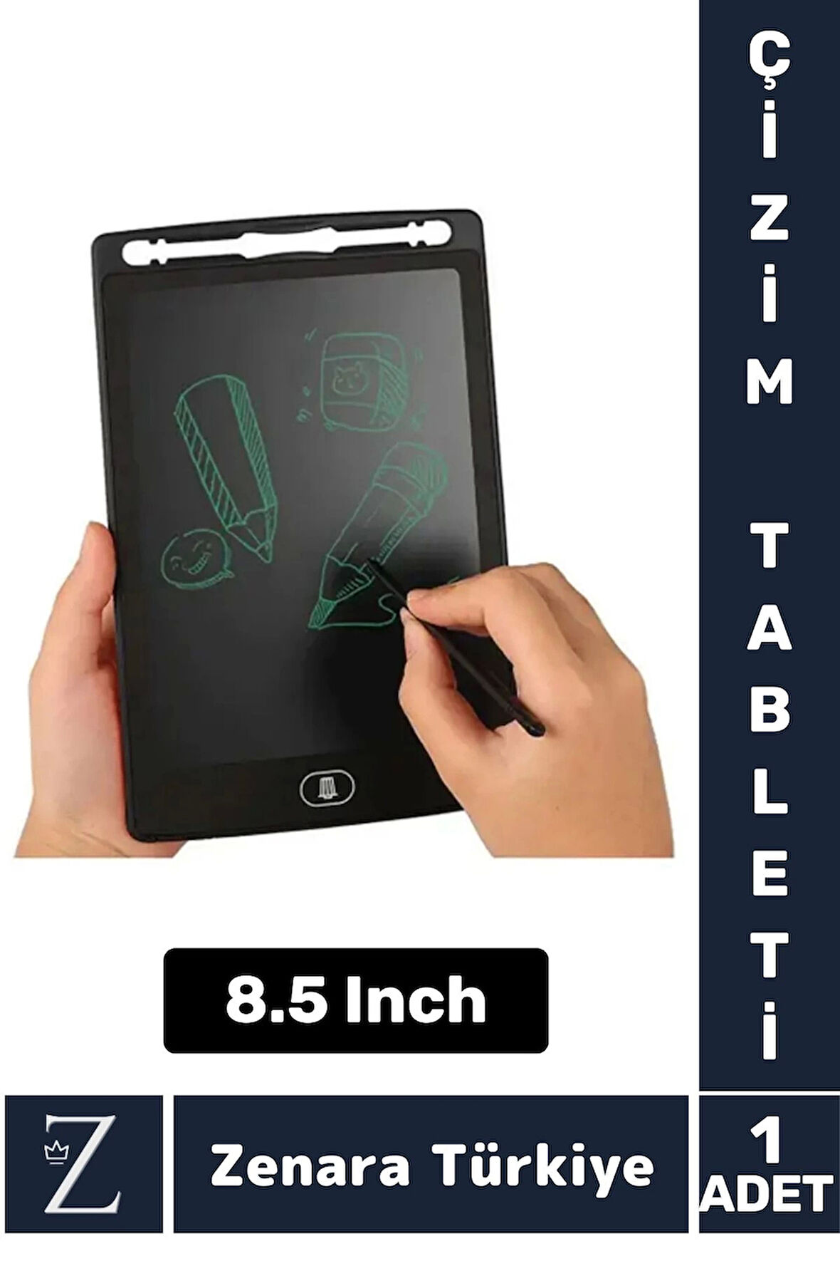 Premium Dijital Silgili Kalemli Çocuk Eğitim Tableti Grafik Ders Not Ödev Resim LCD Writing Tablet