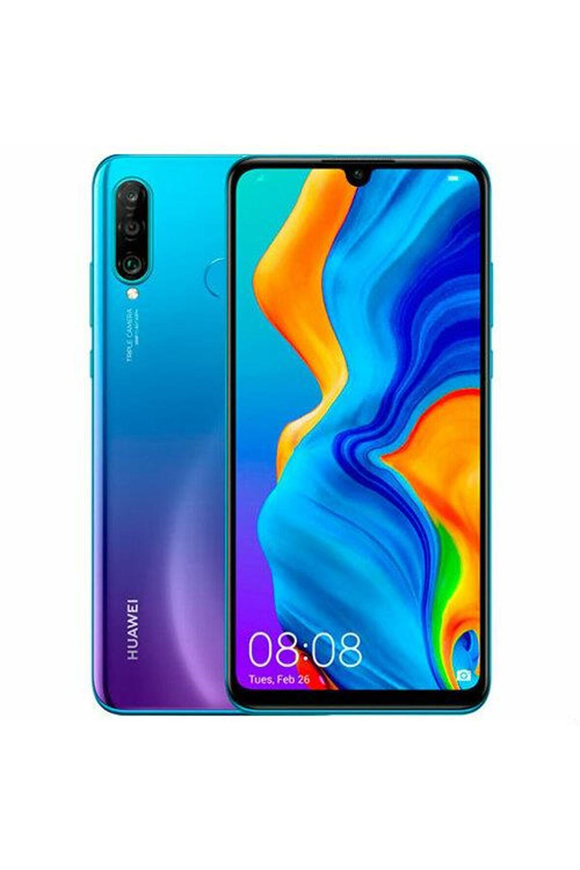  Huawei P30 Lite Mavi 128 GB 4 GB Ram YENİLENMİŞ ÜRÜN (Sıfır Gibi)
